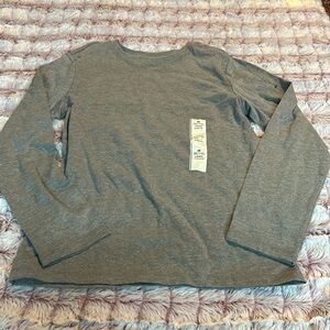 Cat & Jack Gray long sleeve top size medium